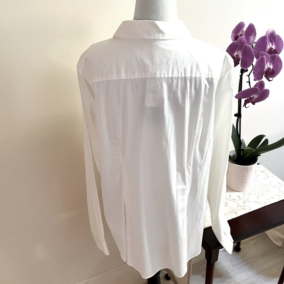 NWT-Michel Studio~Dress Shirt~Size 16~White - Picture 4 of 10